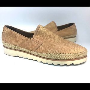 Donald J Pilner NEW Leather Blush Espadrille flats